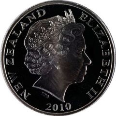 1 Dollar - Elizabeth II 4th Portrait, Mauisaurus