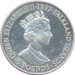 5 Pounds - Elizabeth II Golden Wedding, Silver Proof Issue