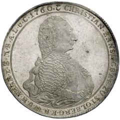 1 Thaler - Christian Ernest I 50th Years of Reign