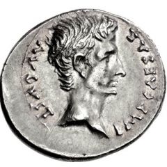 Denarius - Augustus P CARISIVS LEG PRO PR