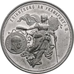 Souvenir medal of the Exhibition for patent and design protection exhibition in Frankfurt am Main