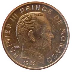 10 Centimes - Rainier III Essai