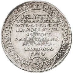 1/3 Thaler - John George IV Death