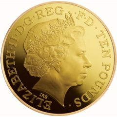 10 Pounds - Elizabeth II Royal Christening, Gold Proof