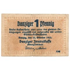 1 Pfennig Danziger Zentralkasse