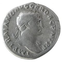 Denarius - Trajan COS V P P S P Q R OPTIMO PRINC PAX, Pax