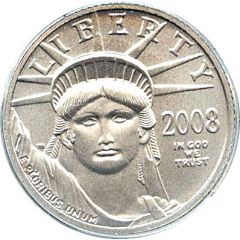 10 Dollars ` American Platinum Eagle` Bullion Coinage