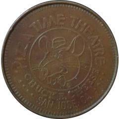 25 Cents - Chuck E. Cheese`s Pizza Time Theatre San Jose, California
