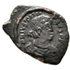 10 Nummi - Justinian I Thessalonica, ANNO