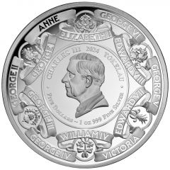 5 Dollars - Charles III Monarchs of Britain