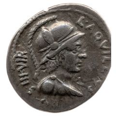 Denarius CAESAR DIVI F ARMINIA CAPTA, Virtus
