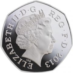 50 Pence - Elizabeth II Christopher Ironside, Silver Piedfort