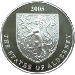 5 Pounds - Elizabeth II John Woodward, Silver Proof