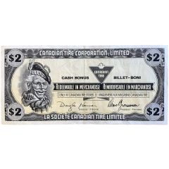 2 Dollars - Canadian Tire Coupon