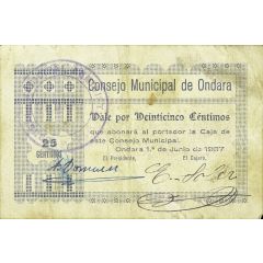 25 Céntimos Ondara