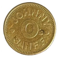 Laundry Token - Johnny O`s Banff, Alberta