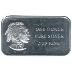 1 oz Silver Madison Mint - Indian - Liberty Bell Bar