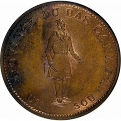1/2 Penny / 1 Sou Quebec Bank