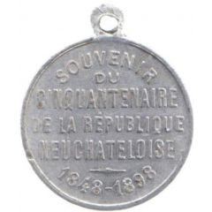 50th anniversary of the Republic of Neuchâtel aluminium
