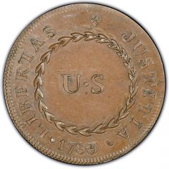 1/2 Penny - Nova Constellatio “Blunt Rays, CONSTELATIO”