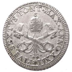 2 Carlini Romani - Pius VI Small Coat of Arms