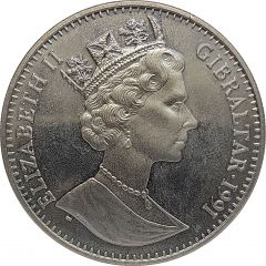 1 Crown - Elizabeth II Discus Thrower