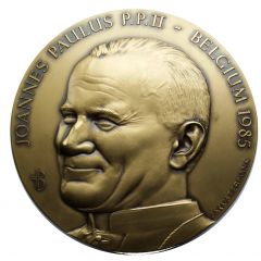 Medal - First visit of John Paul II to Belgium