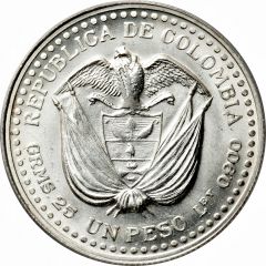 1 Peso Casa de la Moneda Popayán