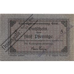 5 Pfennig Klostergutsverwaltung Ettal