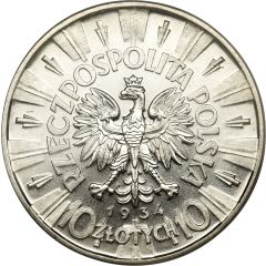 10 Zlotys Józef Piłsudski
