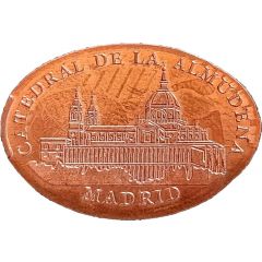 Elongated coin - Almudena Cathedral