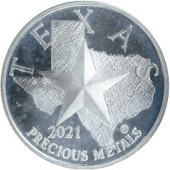 1 Ounce Silver - Texas Silver Round Battle of the Alamo