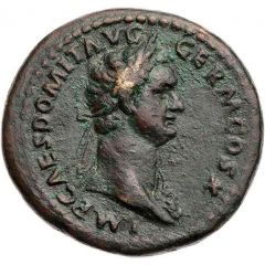 As - Domitian SALVTI AVGVST S C