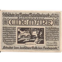 1 Mark Verein Naturschutzpark/Heidepark