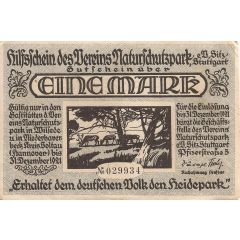 1 Mark Verein Naturschutzpark/Heidepark