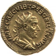 Double Aureus `Binio` - Trebonianus Gallus PIETAS AVGG, Pietas