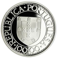 100 Escudos Bartolomeu Dias, Silver