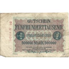 500 000 Mark August-Thyssen-Hütte