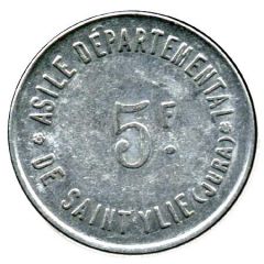 5 Francs - Asile départemental de Saint-Ylié Dôle Jura