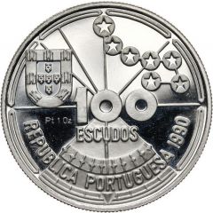 100 Escudos Star Navigation, Platinum