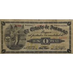 1 Peso El Estado de Durango