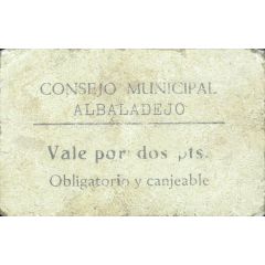 2 Pesetas Albaladejo