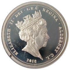 1 Pound - Elizabeth II 65th Ann. Coronation, Silver Proof