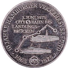 Medal - Hamburg 10 years jubilee of the Hamburg traffic network