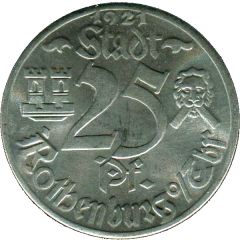 25 Pfennig - Rothenburg ob der Tauber Strafturm