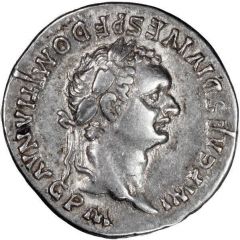 Denarius - Domitian TR P COS VII DES VIII P P, Minerva and Victory