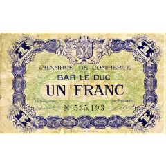 1 Franc - Chambre de Commerce de Bar-le-Duc 55