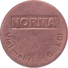 Supermarket deposit token - Norma Pfand 6x0.25