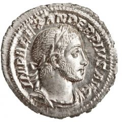 Denarius - Severus Alexander P M TR P XII COS III P P, Sol