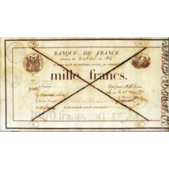 1000 Francs - type 1814 provisional